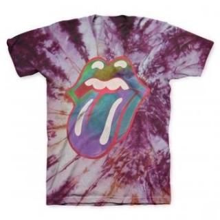 THE ROLLING STONES Multi Colored Tongue TIE DYE, T