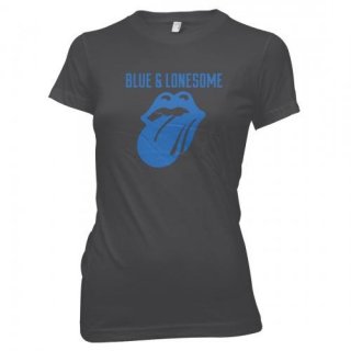 THE ROLLING STONES 72 Logo Blue And Lonesome, レディースTシャツ