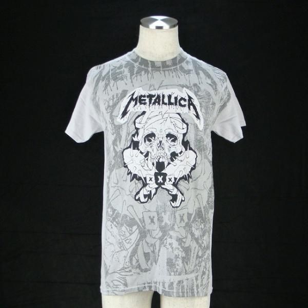 即納】METALLICA Pushead Poster Ice Grey AO, Tシャツ - メタル