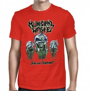 MUNICIPAL WASTE Slime And Punishment/Red, Tシャツ