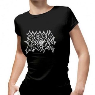 MORBID ANGEL Black Logo- Blaphagram, レディースTシャツ