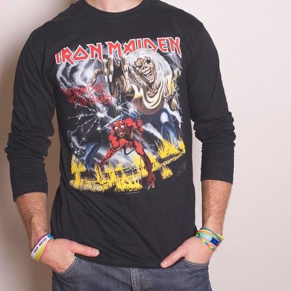 IRON MAIDEN Number of the Beast, ロングTシャツ - メタルTシャツ専門