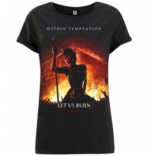 WITHIN TEMPTATION Let Us Burn Cover, レディースTシャツ