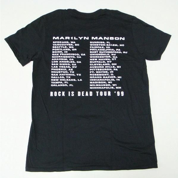 MARILYN MANSON Rock Is Dead 1999 Tour With Back Printing, T MARILYN MANSON Rock Is Dead 1999 Tour With Back Printing, T