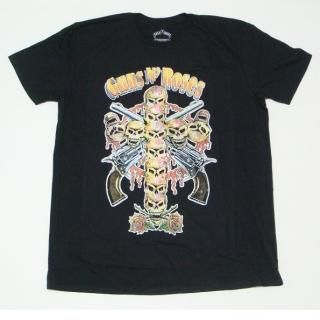 GUNS N' ROSES Skull Cross 80s, T