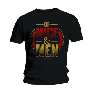 OF MICE & MEN Wreath Red & Gold, Tシャツ