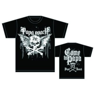 PAPA ROACH Crossbones Drips With Back Printing, T