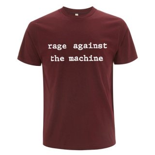 【即納】RAGE AGAINST THE MACHINE Logo Molotov Maroon, Tシャツ