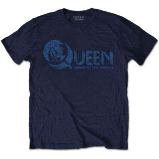 QUEEN News Of The World 40th Vintage Logo, Tシャツ