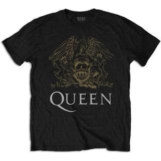 QUEEN Crest Blk, T