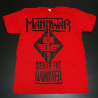MANOWAR Sign Of The Hammer/red, T