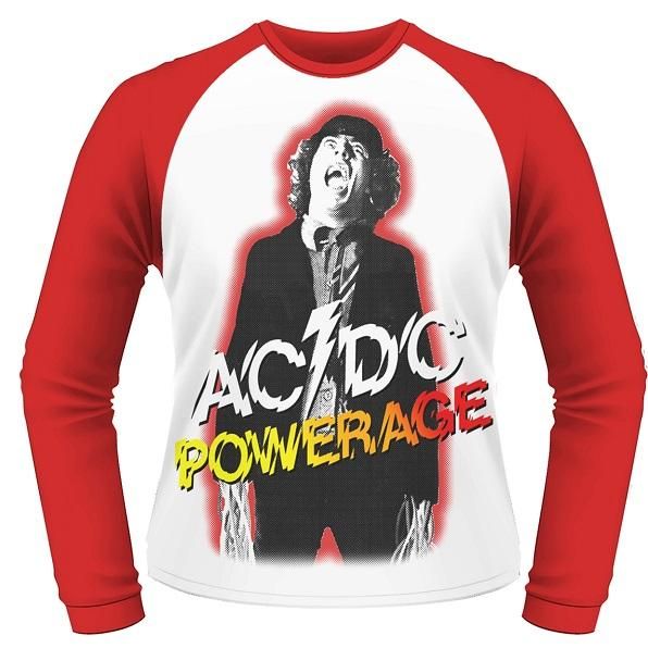 AC/DC Powerage, ラグランロングTシャツ - メタルTシャツ専門店METAL-LIFE(メタルライフ)