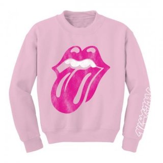 THE ROLLING STONES Pink Stencil Tongue, フリース