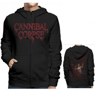 CANNIBAL CORPSE Red Before Black, Zip-Upパーカー