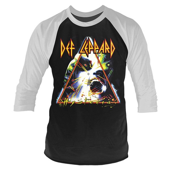 DEF LEPPARD Hysteria, ラグラン七分袖シャツ - メタルTシャツ専門店