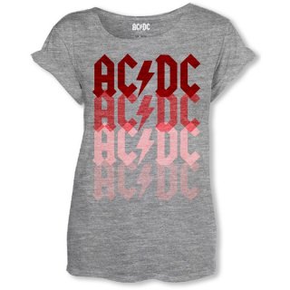 AC/DC Logo Fade, レディースTシャツ