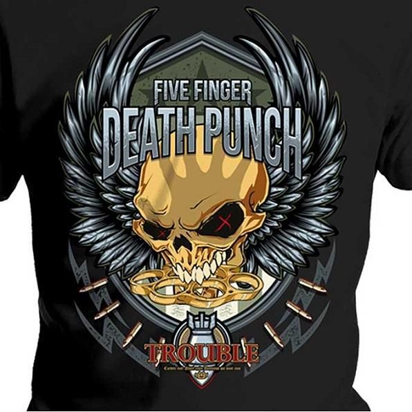FIVE FINGER DEATH PUNCH Trouble, Tシャツ - メタルTシャツ専門
