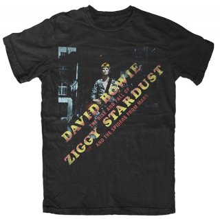 DAVID BOWIE Ziggy Diagonal Logo, Tシャツ