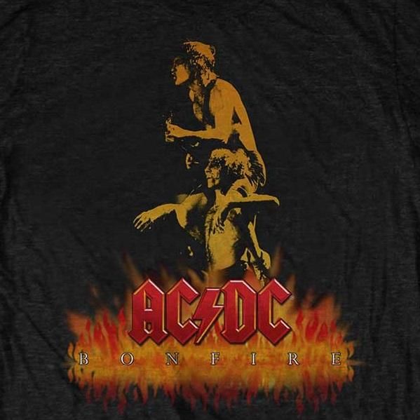 80s acdc vintage tシャツ コピーライト bonfire Vintage ACDC Bonfire T-shirt - TokoPyramid