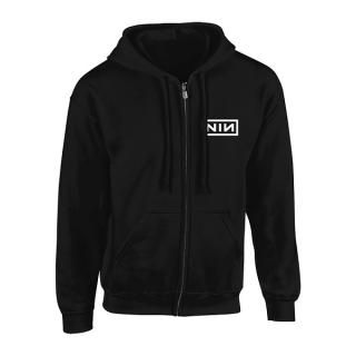 NINE INCH NAILS Classic White Logo, Zip-Upѡ