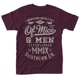 OF MICE Genuine (maroon), T