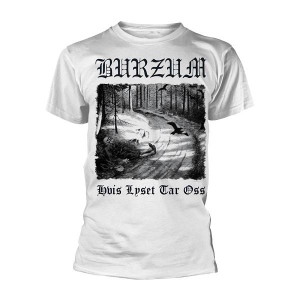 BURZUM Hvis Lyset Tar Oss (white), Tシャツ - メタルTシャツ専門店