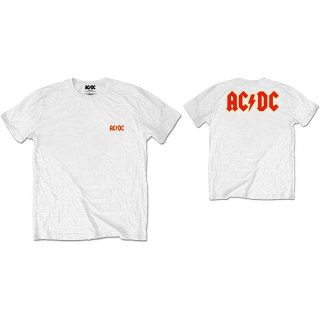 AC/DC Logo Wht, Tシャツ