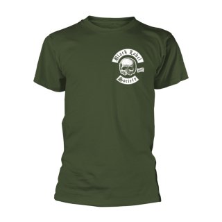 BLACK LABEL SOCIETY Skull Logo Pocket (olive), Tシャツ