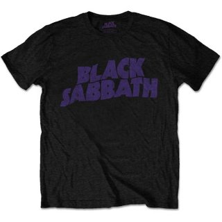BLACK SABBATH Wavy Logo Vintage, Tシャツ