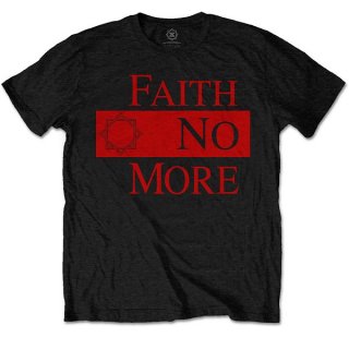 FAITH NO MORE Classic New Logo Star Blk, Tシャツ