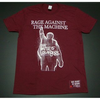 RAGE AGAINST THE MACHINE Ratm Bola Album Cover Maroon, Tシャツ