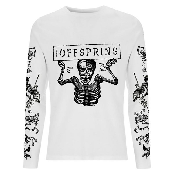 THE OFFSPRING Skeletons White, ロングTシャツ - メタルTシャツ専門店