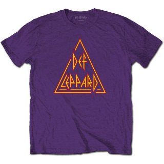 DEF LEPPARD Classic Triangle Logo Pur, Tシャツ