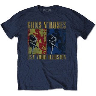 GUNS N' ROSES Use Your Illusion Navy, Tシャツ