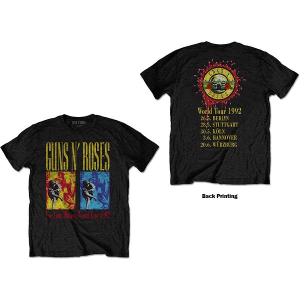 GUNS N' ROSES Use Your Illusion World Tour, Tシャツ -  メタルTシャツ専門店METAL-LIFE(メタルライフ)