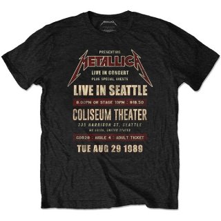 METALLICA Seattle '89, Tシャツ
