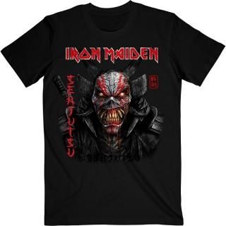 IRON MAIDEN Senjutsu Black Cover Vertical Logo, T