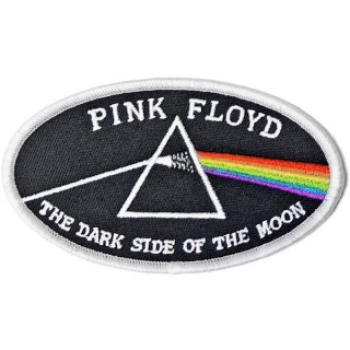 PINK FLOYD Dark Side Of The Moon Oval White Border, パッチ