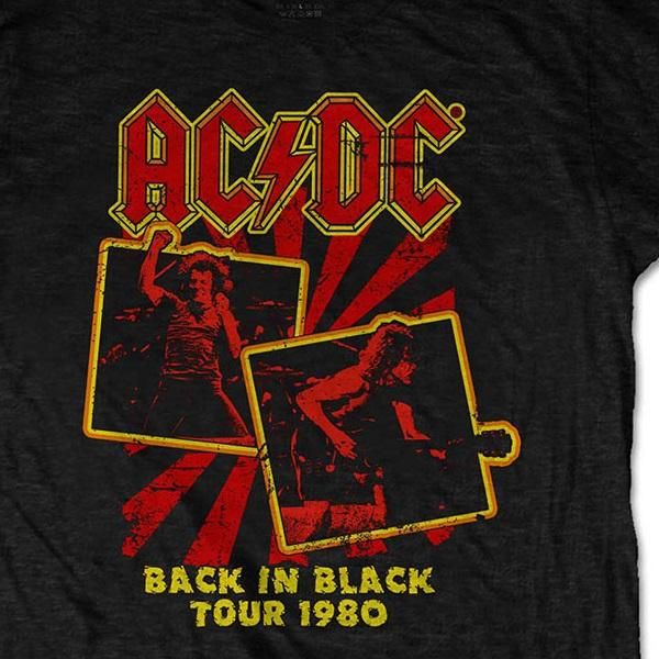 ACDC エーシー・ディーシー Back in Black ©ツアー Tシャツ AC/DC Back In Black 2024 Tour T-shirt - AC/DC