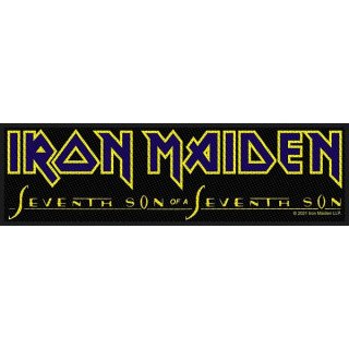 IRON MAIDEN Seventh Son Logo, ストライプパッチ