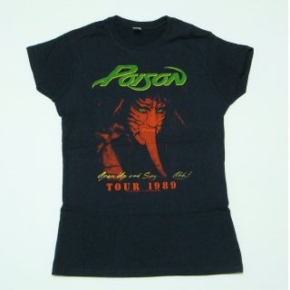 POISON Open Up And Say, レディースTシャツ