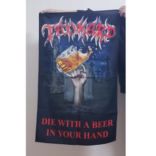 【即納】TANKARD Die With A Beer, 布製ポスター