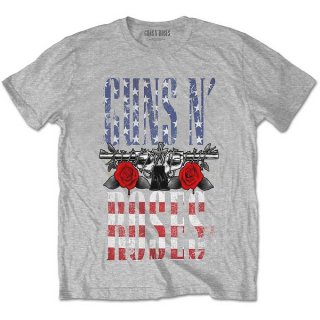 GUNS N' ROSES Us Flag In Logo, T