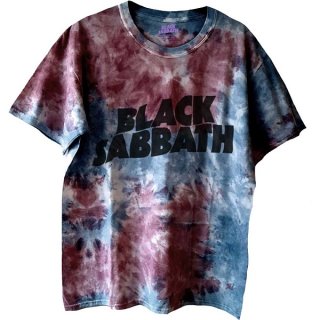 BLACK SABBATH Wavy Logo 1 Dye-Wash, Tシャツ