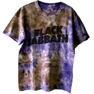 BLACK SABBATH Wavy Logo 2 Dye-Wash, Tシャツ