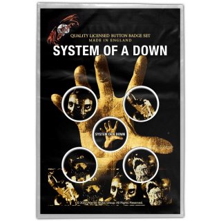 SYSTEM OF A DOWN Hand, バッジセット