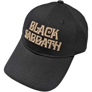 BLACK SABBATH Text Logo, キャップ