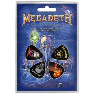 MEGADETH Rust In Peace, ギターピック(5枚セット)