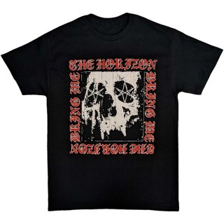BRING ME THE HORIZON Metal Logo Skull, Tシャツ
