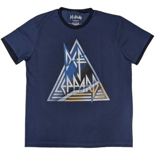 DEF LEPPARD Triangle Logo Ringer, Tシャツ